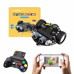 Yahboom Smart Robot Car Kit for BBC Micro:bit STEM Science Kits Coding Robots Microbit Car Handle Support MakeCode Programming