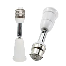 1pc E27 to E27, B22 to E27 Extender Screw E26 Bulb Holder Adapter Rotatable Bendable CFL LED Light Socket Converter
