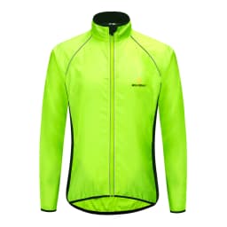 WOSAWE Men Windproof Waterproof Reflective Cycling Jacket MTB Bicycle Long Sleeve Windbreaker Sleeveless Vest Bike Coat Jersey