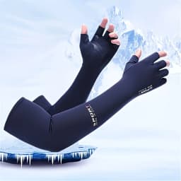 Summer Sun Protection Sleeves Breathable Quick Drying Fishing Cycling Arm Covers Cooling Driving Running Sports Arm Sleeves