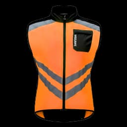 WOSAWE Men’s Cycling Windbreaker Jacket Waterproof Windproof Reflective Bike Coat Lightweight Outdoor Sports Apparel Portable