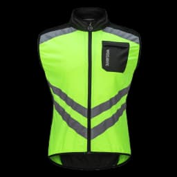 WOSAWE Men’s Cycling Windbreaker Jacket Waterproof Windproof Reflective Bike Coat Lightweight Outdoor Sports Apparel Portable