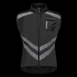 WOSAWE Men’s Cycling Windbreaker Jacket Waterproof Windproof Reflective Bike Coat Lightweight Outdoor Sports Apparel Portable
