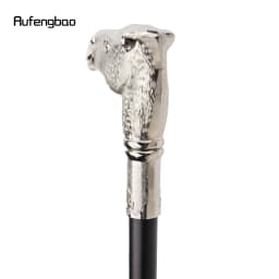 Silver Camel Head Walking Cane Fashion Walking Stick Gentleman Luxury Crosier Knob Walking Stick 93cm