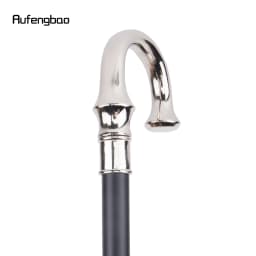 White U Hanger Walking Stick with Hidden Plate Self Defense Fashion Cane Plate Cosplay Crosier Stick 94cm