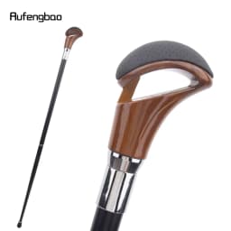 Red Black Leather Silver Walking Cane Fashion Decorative Walking Stick Gentleman Elegant Cosplay Cane Crosier 94cm