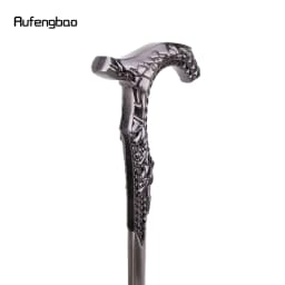 Sliver Luxury Stick Aluminum Alloy Single Joint Walking Stick Cane Decorative Cospaly Party Halloween Steampunk Crosier 90cm