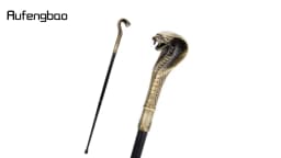 Bronze Luxury Snake Handle Fashion Walking Stick for Party Decorative Walking Cane Elegant Crosier Knob Walking Stick 93cm