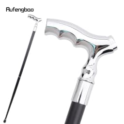 White T Wave Shape Walking Cane Fashion Decorative Walking Stick Gentleman Elegant Cosplay Cane Knob Crosier 93cm