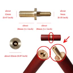 22 Styles Accessories Of Fashionable Canes Rubber Tips And Copper Screws Gold Stainless Steel Accessories For DIY Walking Sticks