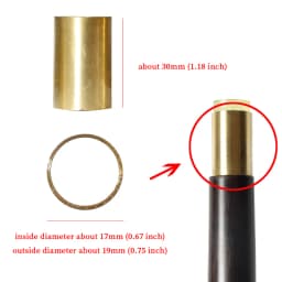 22 Styles Accessories Of Fashionable Canes Rubber Tips And Copper Screws Gold Stainless Steel Accessories For DIY Walking Sticks