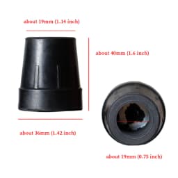 22 Styles Accessories Of Fashionable Canes Rubber Tips And Copper Screws Gold Stainless Steel Accessories For DIY Walking Sticks