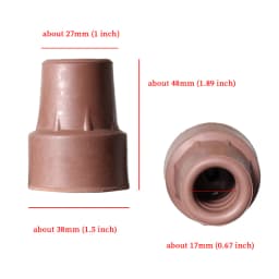 22 Styles Accessories Of Fashionable Canes Rubber Tips And Copper Screws Gold Stainless Steel Accessories For DIY Walking Sticks
