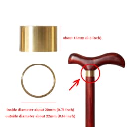 22 Styles Accessories Of Fashionable Canes Rubber Tips And Copper Screws Gold Stainless Steel Accessories For DIY Walking Sticks