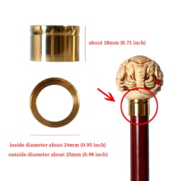 22 Styles Accessories Of Fashionable Canes Rubber Tips And Copper Screws Gold Stainless Steel Accessories For DIY Walking Sticks