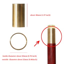 22 Styles Accessories Of Fashionable Canes Rubber Tips And Copper Screws Gold Stainless Steel Accessories For DIY Walking Sticks