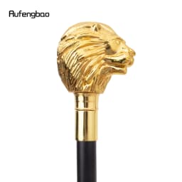 Golden Lion Head Handle Fashion Walking Stick for Party Decorative Walking Cane Elegant Crosier Knob Walking Stick 91cm