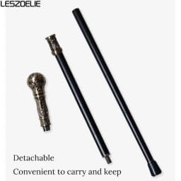 Luxury Vintage Antique Bronze Detachable Walking Cane Elegant Stick Fashion Accessory for Men And Women Party Use