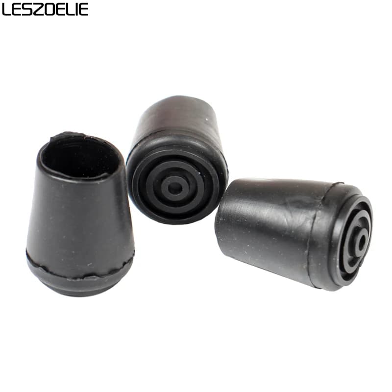 1 Piece Bottom Soft Gum Rubber Pads For Two Joints Metal Walking Stick The Rubber Tips For Fashion Walking Canes End Cover Tip