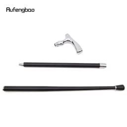 White T Shape Fashion Gentleman Decorative Stick - 36" Vintage-Inspired Cane for Cosplay, Steampunk, and Costume Parties