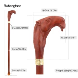 Brown Red Camel Wooden Fashion Stick Decorative Vampire Cospaly Party Wood Cane Mace Wand Crosier 94cm Performance Stage Cane