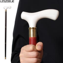 White Resin Handle African Wooden Luxury Walking Stick Men And Women Fashion Elegant Walking Stick Vintage Walking Canes