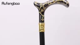 Golden Black Plum Blossom Flower Fashion Walking Stick Decorative Stick Cospaly Vintage Fashionable Walking Cane Crosier 93cm
