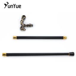 Black Gold Skull Steampunk Walking Cane Fashion Decorative Walking Stick Cospaly Gothic Vintage Party Fashionable Walking Cane
