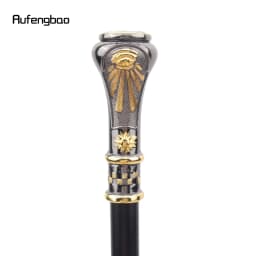 Golden Black Freemasonry Freemasons VG Totem Relief Decorative Stick -36" Vintage-Inspired Cane for Cosplay, and Costume Parties