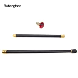 Red Diamond Type Golden White Walking Cane Fashion Decorative Walking Stick Gentleman Elegant Cosplay Cane Knob Crosier 90cm