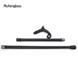 Black Luxury Curve Line Type Walking Cane Fashion Decorative Walking Stick Gentleman Elegant Cosplay Cane Knob Crosier 93cm