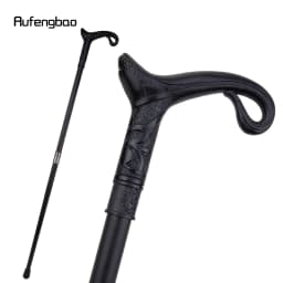 Black Luxury Curve Line Type Walking Cane Fashion Decorative Walking Stick Gentleman Elegant Cosplay Cane Knob Crosier 93cm