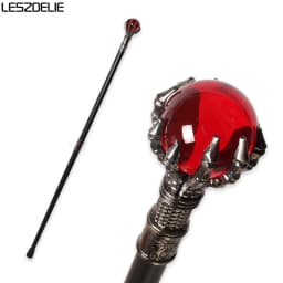 Luxury 93cm Walking Stick with 50mm Crystal Ball 10 Colors Dragon Claws Fashionable Canes for Men And Women Party Sticks