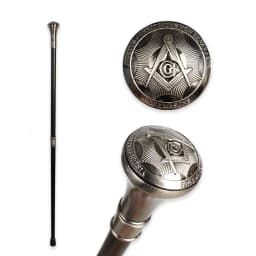 91cm Silver Freemasonry Walking Stick Man And Woman Freemason Detachable Matel Walking Cane Mason Elegant Fashionable Canes