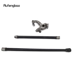 Silver Luxury Dragon Walking Cane Fashion Decorative Walking Stick Gentleman Elegant Cosplay Cane Knob Crosier 93cm