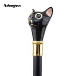 Black Golden Cat Gentleman Kitten Walking Cane Fashion Walking Stick Gentleman Crosier Knob Walking Stick 93cm