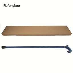 Blue Wooden Single Joint Fashion Stick Decorative Cospaly Party Cane Mace Crutch Wand Crosier Performance Stage Cane 95cm