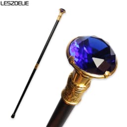 10 Colors Luxury Gold Handle With Crystal Diamond Walking Stick For Man Fashionable Canes Woman Party Decorative Walking Sticks