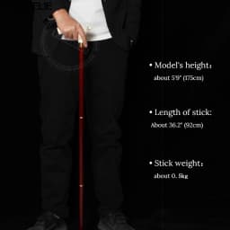 92cm Fashion Wooden Walking Cane with Wolf-Head And Gold Pattern for Men And Women German Beech Wood Stick for Festival Party