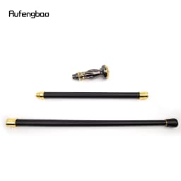 Golden Black Hand Hold Flower Luxury Fashion Walking Stick for Party Decorative Cane Elegant Crosier Knob Walking Stick 93cm