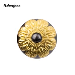 Golden Black Hand Hold Flower Luxury Fashion Walking Stick for Party Decorative Cane Elegant Crosier Knob Walking Stick 93cm