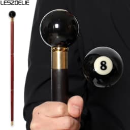 2 Sytles Black Eight Luxury Wooden Walking Stick Cane Man Decorative Cane Women Fashion Elegant Walking Stick Vintage Cane