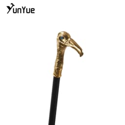 Gold Eagle Head Luxury Fashion Decorative Walking Cane Gentlemen Elegant Vintage Walking Stick The Plague Doctor Cosplay Cane