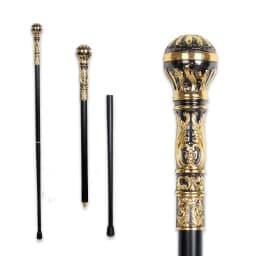 93cm Luxury Gold With Black Detachable Walking Stick Man Fashion Walking Cane Lady Party Sticks Elegant Vintage Walking Cane