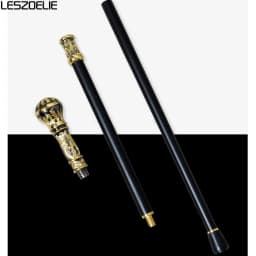 93cm Luxury Gold With Black Detachable Walking Stick Man Fashion Walking Cane Lady Party Sticks Elegant Vintage Walking Cane