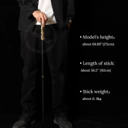 93cm Luxury Gold With Black Detachable Walking Stick Man Fashion Walking Cane Lady Party Sticks Elegant Vintage Walking Cane