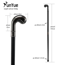 Black Golf Club Lamp Fashion Walking Stick Art Decorative Gift Walking Cane Gentleman Elegant Crutches Cosplay Film Props Cane