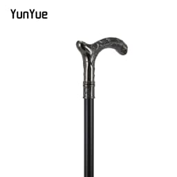 Silvery Plum Blossom Flower Metal Walking Stick Gentleman Collections Fashion Elegant Walking Stick Cosplay Film Props Cane