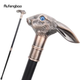 Red Copper Rabbit Long Ear Gentleman Cane Fashion Stick Gentleman Crosier Knob Stick 92cm Performance Stage Cane