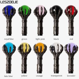 10 Colors 93cm Luxury Crystal Ball Walking Stick Man Woman Fashionable Canes with Evil Dragon Claws for Party Decorative Stick